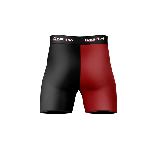 Combatra Sports Red & Black Compression Shorts - Compression Shorts | Combatra