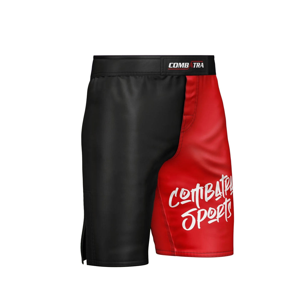 Combatra Sports Red &amp; Black MMA Shorts - MMA Shorts | Combatra
