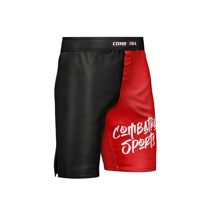 Combatra Sports Red &amp; Black MMA Shorts - MMA Shorts | Combatra