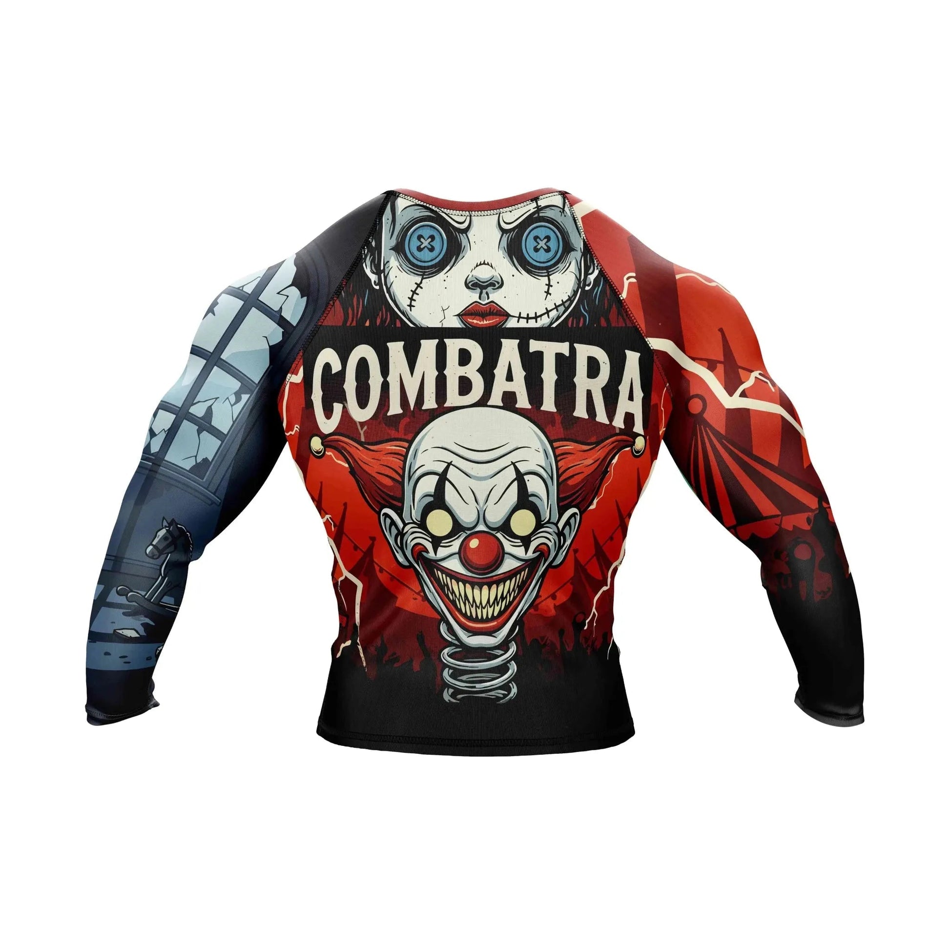 Creepy Doll Combat Compression Rash Guard - Premium Rashguards | Combatra