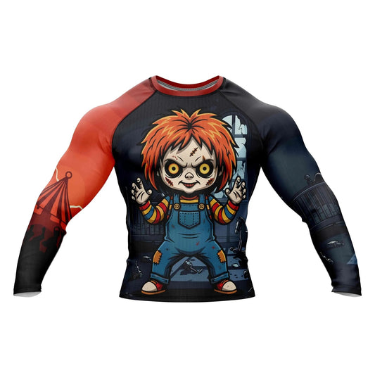 Creepy Doll Combat Compression Rash Guard - Premium Rashguards | Combatra