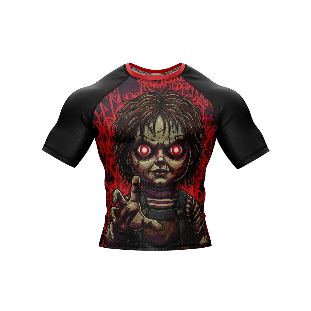 Cursed Doll Compression Rash Guard - Premium Rashguards | Combatra