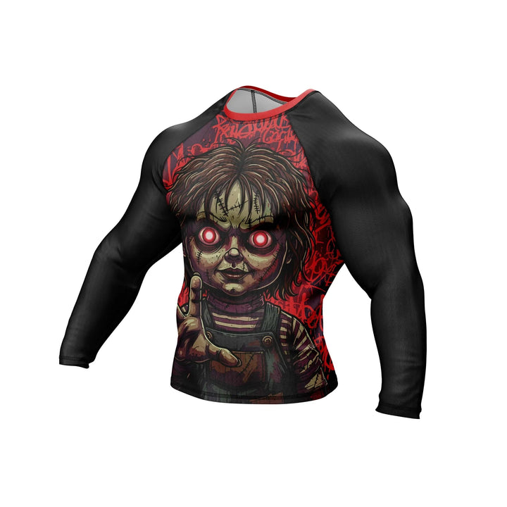 Cursed Doll Compression Rash Guard - Premium Rashguards | Combatra