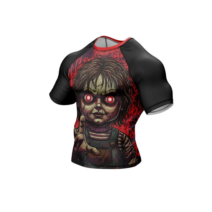 Cursed Doll Compression Rash Guard - Premium Rashguards | Combatra