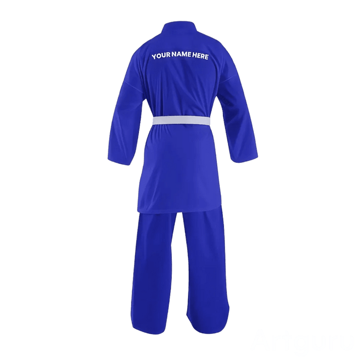 Custom 10 Oz. Blue medium weight karate uniform - Custom Karate Uniform | Combatra