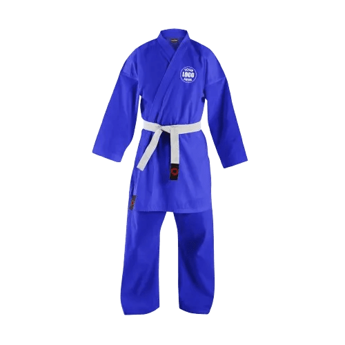 CUSTOM 14 Oz. BLUE HEAVY WEIGHT KARATE UNIFORM - Custom Karate Uniform | Combatra