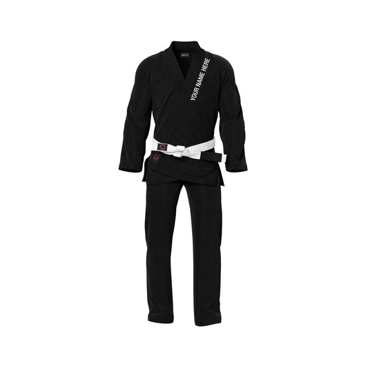 Custom Alpha Black Plain Brazilian Jiu Jitsu gi - Personalised Gi | Combatra