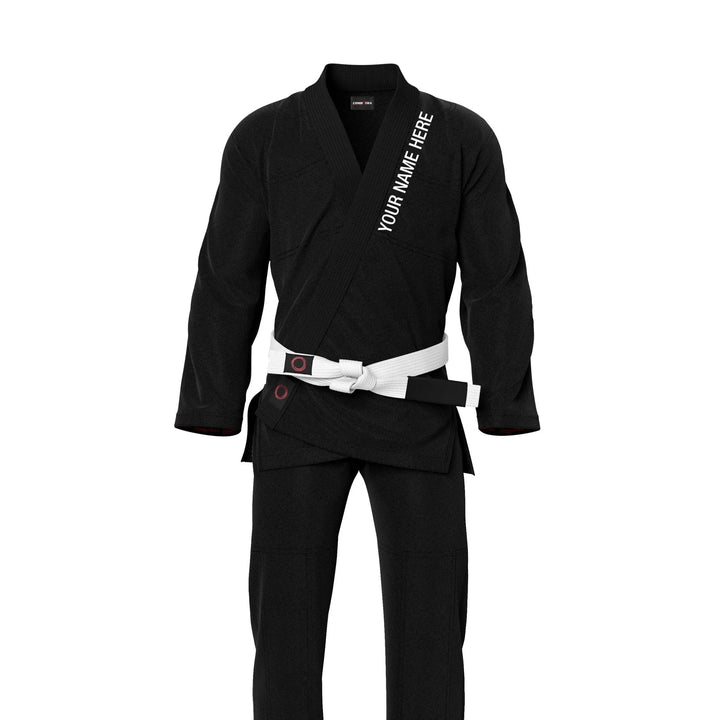 Custom Alpha Black Plain Brazilian Jiu Jitsu gi - Personalised Gi | Combatra