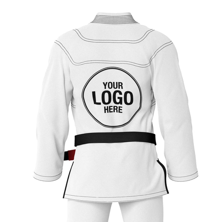 Custom Alpha White Plain Brazilian Jiu JItsu Gi - Personalised Gi | Combatra