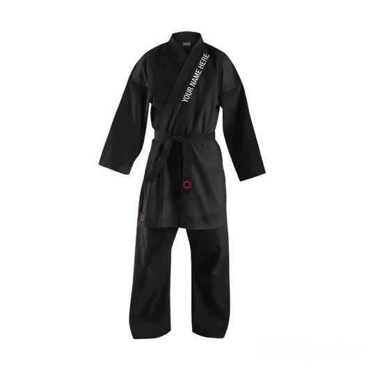 Custom Black 10 oz. Light Weight Karate Uniform - Custom Karate Uniform | Combatra
