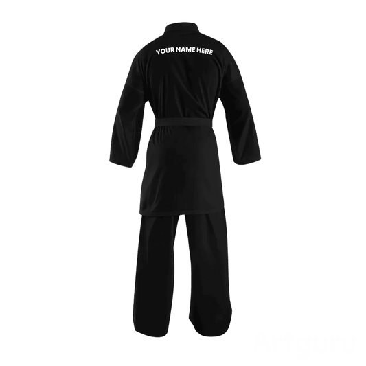 Custom Black 10 oz. Light Weight Karate Uniform - Custom Karate Uniform | Combatra