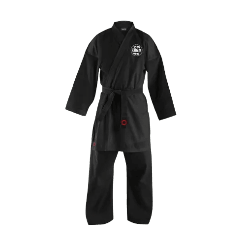CUSTOM BLACK 10 oz.HEAVY WEIGHT KARATE UNIFORM - Custom Karate Uniform | Combatra
