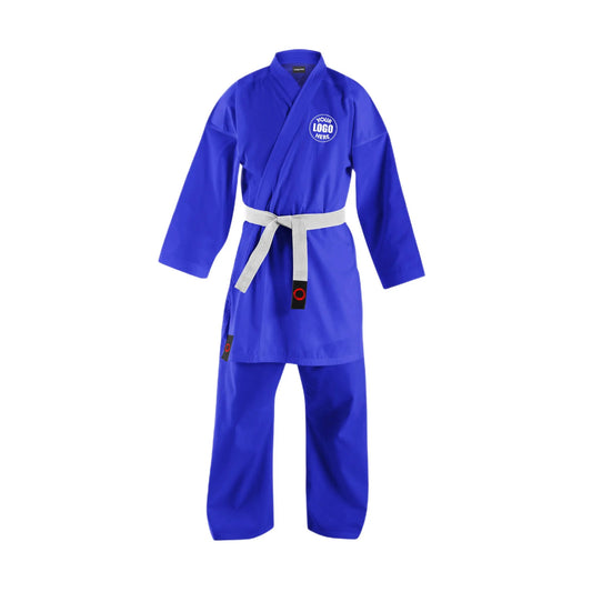 Custom Blue 8 oz Lightweight Karate Uniform - Custom Karate Uniform | Combatra
