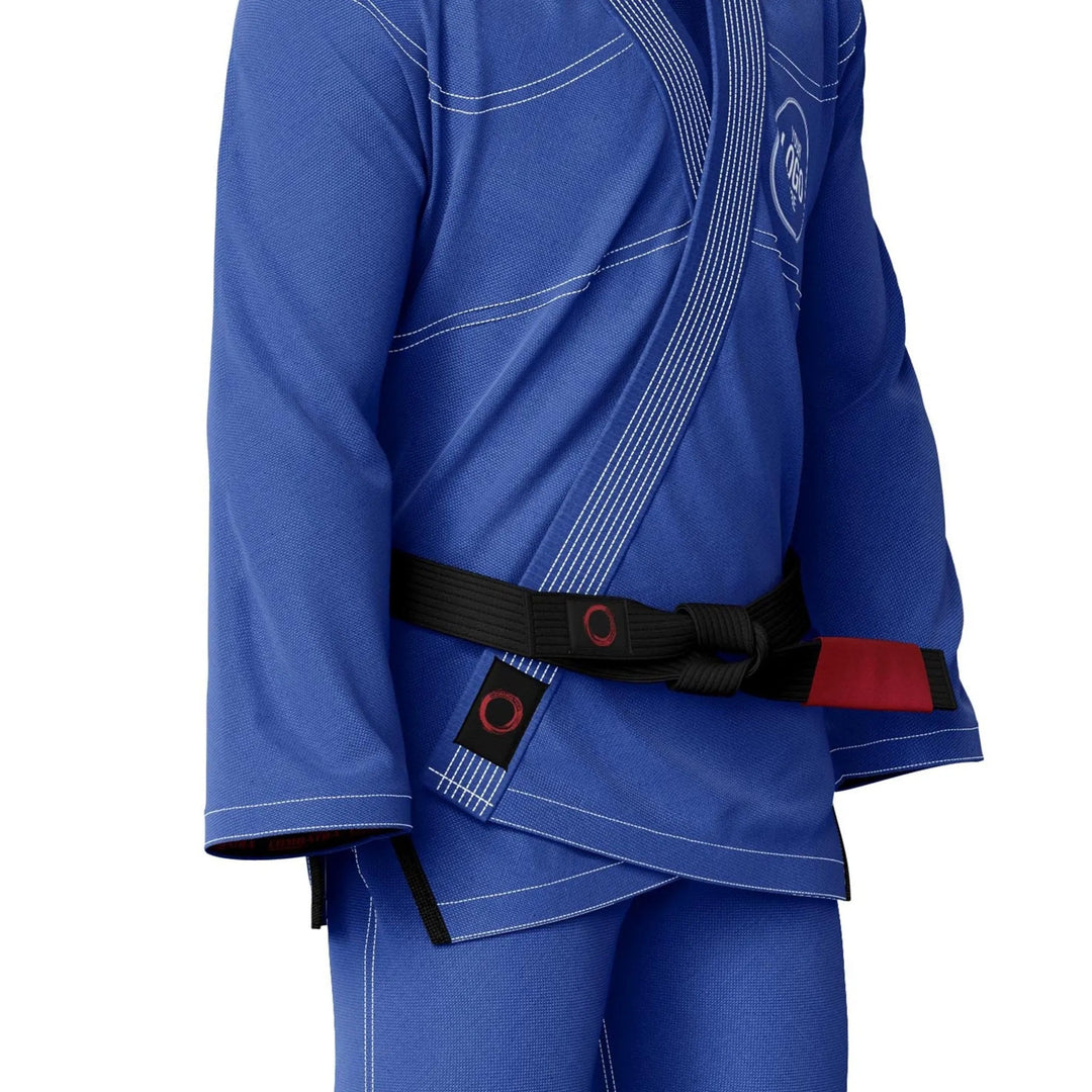 Custom Blue with White Threads Brazilian Jiu JItsu gi - Personalised Gi | Combatra