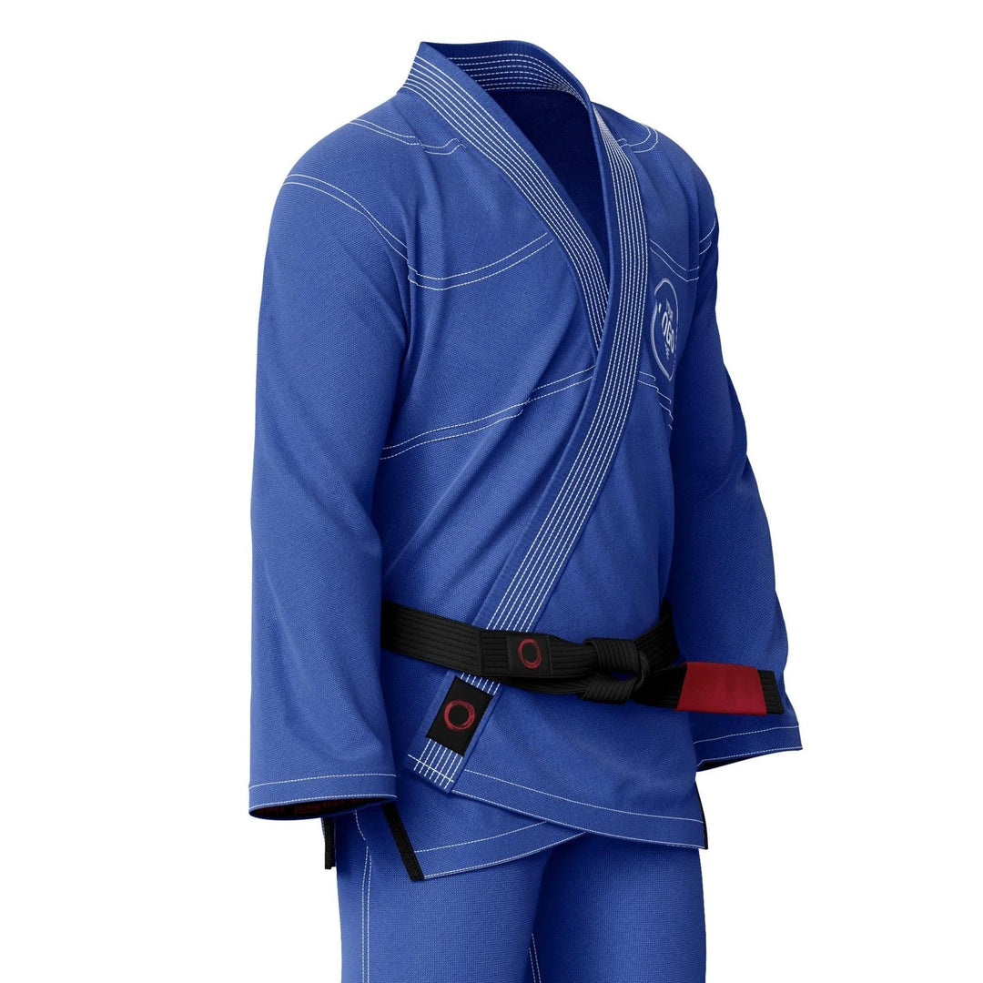 Custom Blue with White Threads Brazilian Jiu JItsu gi - Personalised Gi | Combatra