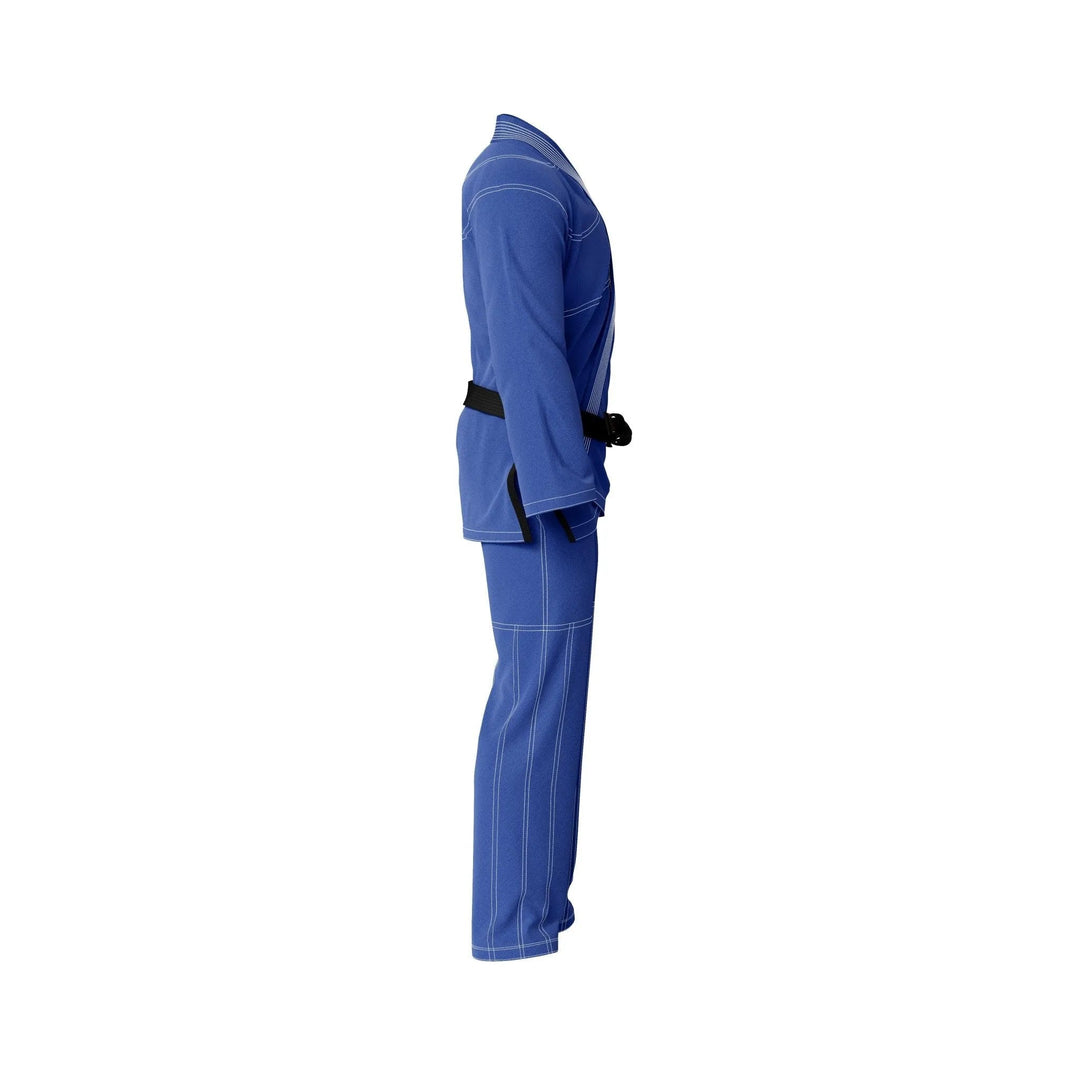 Custom Blue with White Threads Brazilian Jiu JItsu gi - Personalised Gi | Combatra