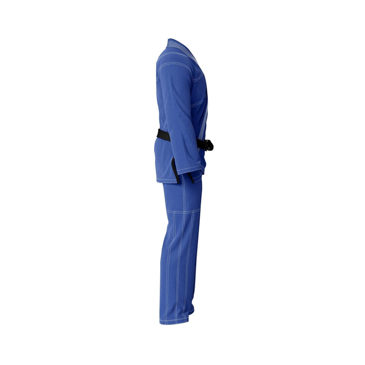 Custom Blue with White Threads Brazilian Jiu JItsu gi - Personalised Gi | Combatra
