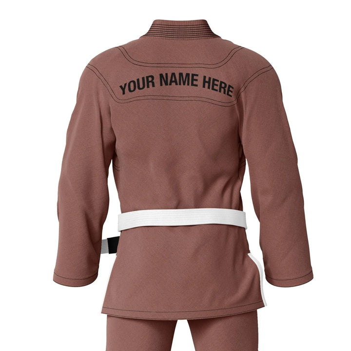 Custom Brown Brazilian Jiu JItsu gi - Personalised Gi | Combatra