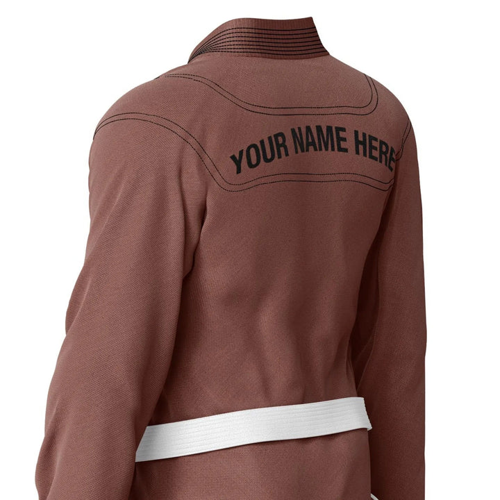 Custom Brown Brazilian Jiu JItsu gi - Personalised Gi | Combatra