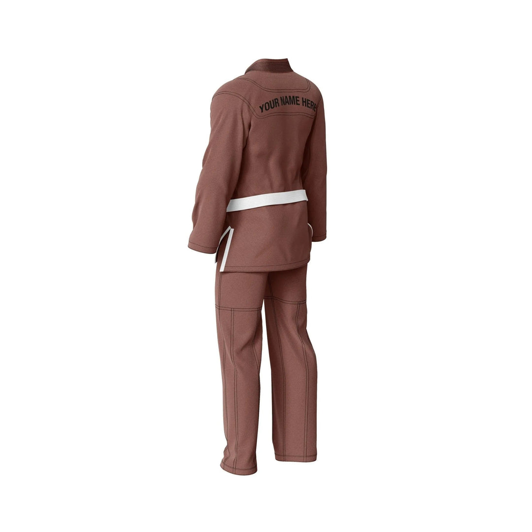 Custom Brown Brazilian Jiu JItsu gi - Personalised Gi | Combatra