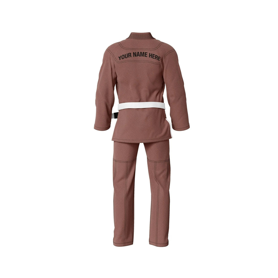 Custom Brown Brazilian Jiu JItsu gi - Personalised Gi | Combatra