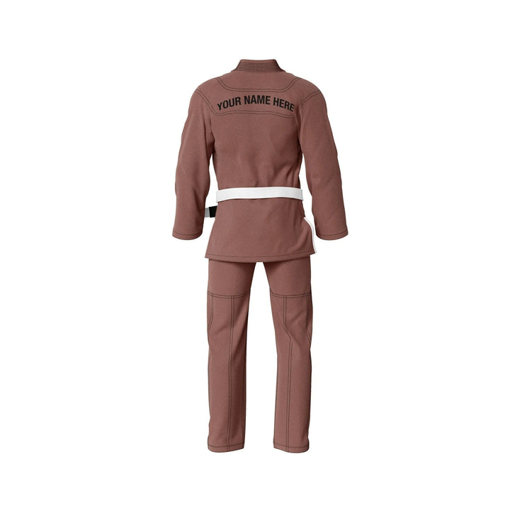 Custom Brown Brazilian Jiu JItsu gi - Personalised Gi | Combatra