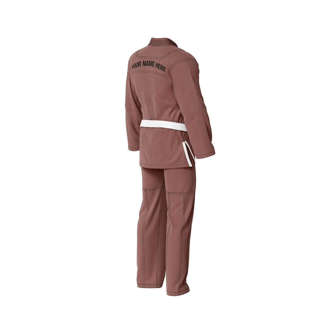 Custom Brown Brazilian Jiu JItsu gi - Personalised Gi | Combatra