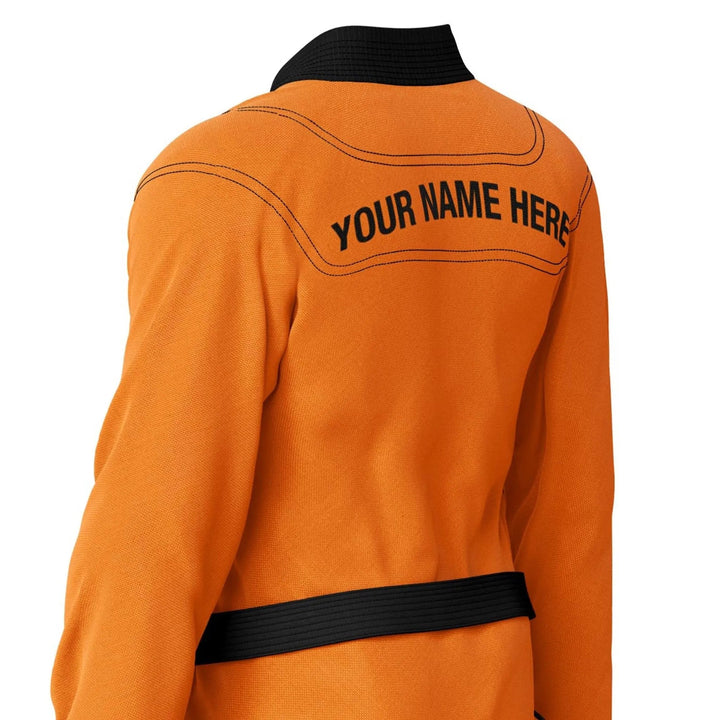 Custom Orange Brazilian Jiu Jitsu Gi - Personalised Gi | Combatra