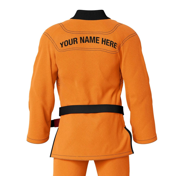 Custom Orange Brazilian Jiu Jitsu Gi - Personalised Gi | Combatra