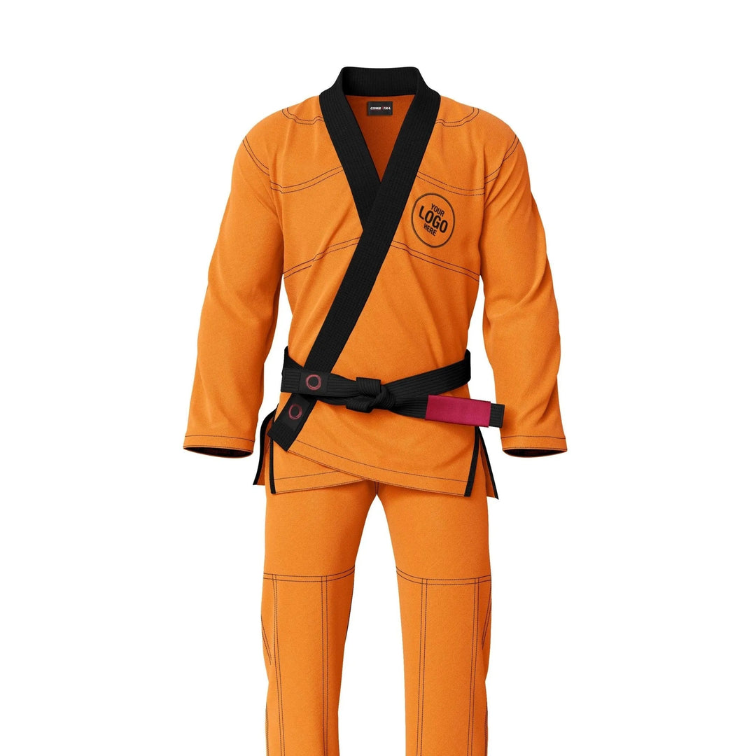 Custom Orange Brazilian Jiu Jitsu Gi - Personalised Gi | Combatra