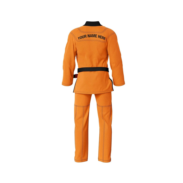 Custom Orange Brazilian Jiu Jitsu Gi - Personalised Gi | Combatra