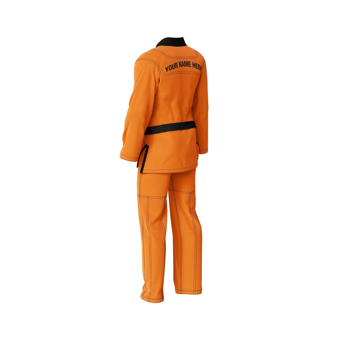 Custom Orange Brazilian Jiu Jitsu Gi - Personalised Gi | Combatra