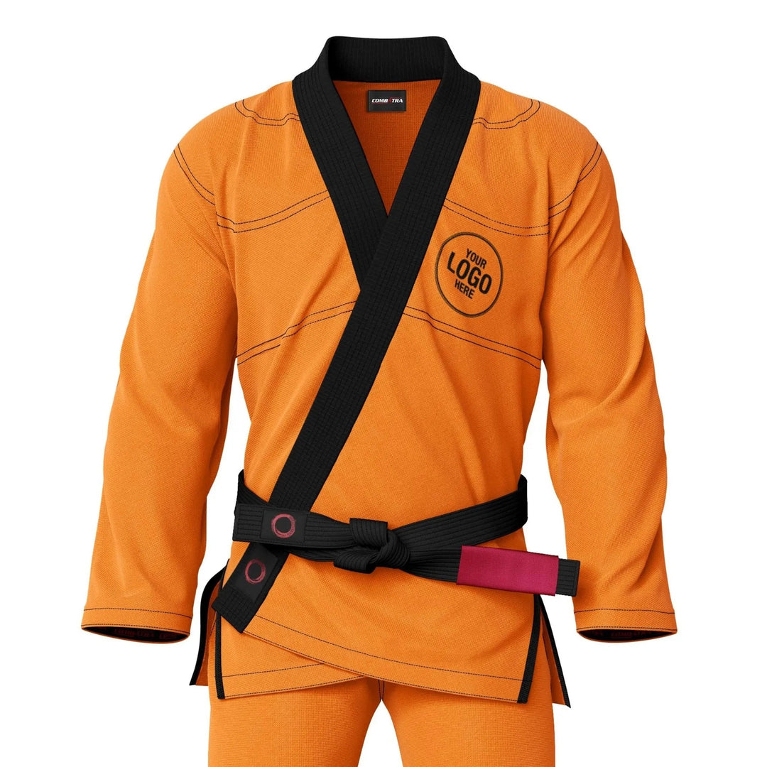Custom Orange Brazilian Jiu Jitsu Gi - Personalised Gi | Combatra