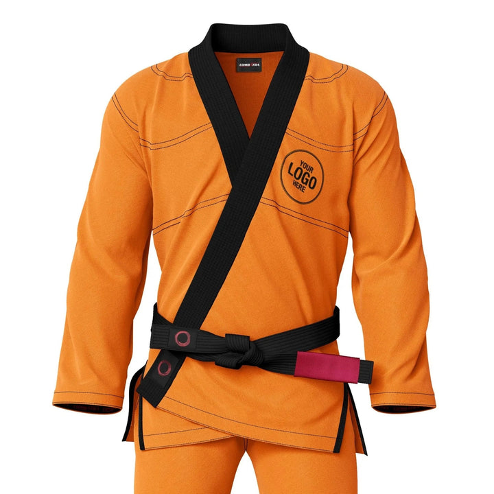 Custom Orange Brazilian Jiu Jitsu Gi - Personalised Gi | Combatra