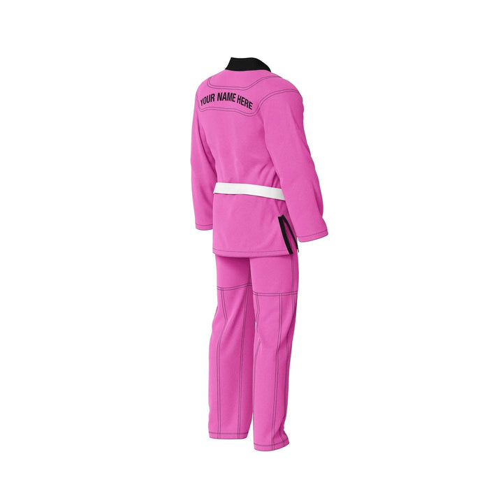 Custom Pink with Black Lapel Brazilian Jiu JItsu gi - Personalised Gi | Combatra