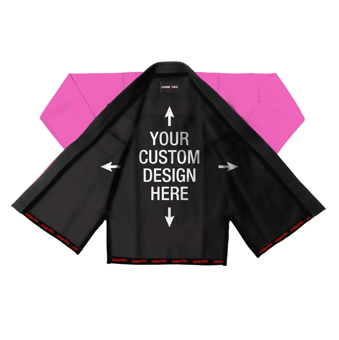 Custom Pink with Custom Shirt Brazilian Jiu JItsu gi - Personalised Gi | Combatra