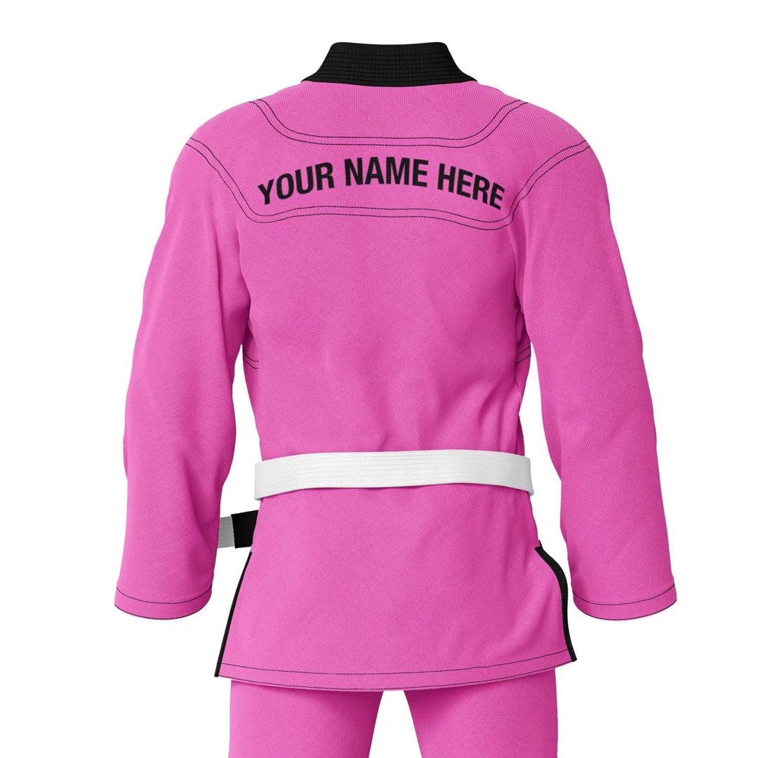 Custom Pink with Custom Shirt Brazilian Jiu JItsu gi - Personalised Gi | Combatra