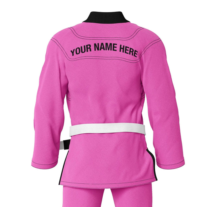 Custom Pink with Custom Shirt Brazilian Jiu JItsu gi - Personalised Gi | Combatra