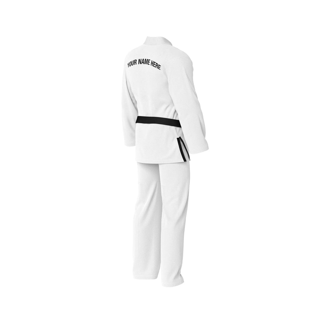 Custom Plain White Brazilian Jiu jitsu gi - Personalised Gi | Combatra