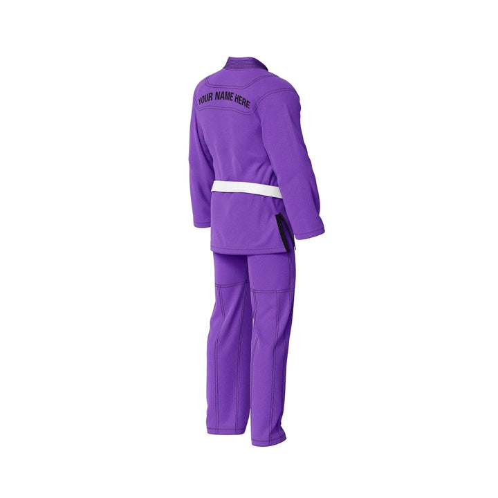 Custom Purple with white belt Brazilian Jiu Jitsu gi - Personalised Gi | Combatra