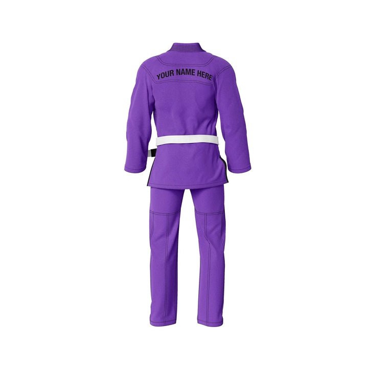 Custom Purple with white belt Brazilian Jiu Jitsu gi - Personalised Gi | Combatra