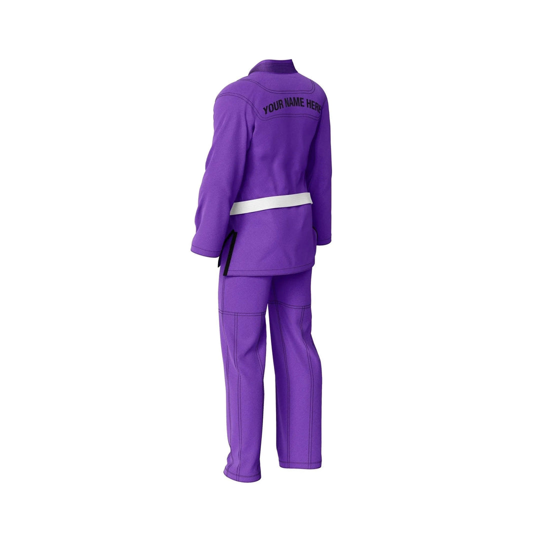 Custom Purple with white belt Brazilian Jiu Jitsu gi - Personalised Gi | Combatra