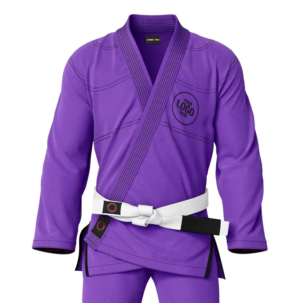 Custom Purple with white belt Brazilian Jiu Jitsu gi - Personalised Gi | Combatra
