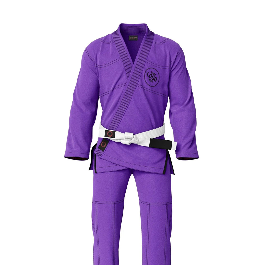 Custom Purple with white belt Brazilian Jiu Jitsu gi - Personalised Gi | Combatra