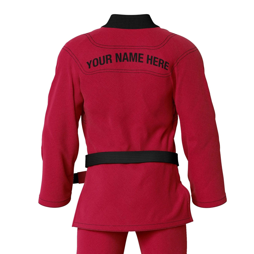 Custom Red Brazilian Jiu Jitsu Gi - Personalised Gi | Combatra