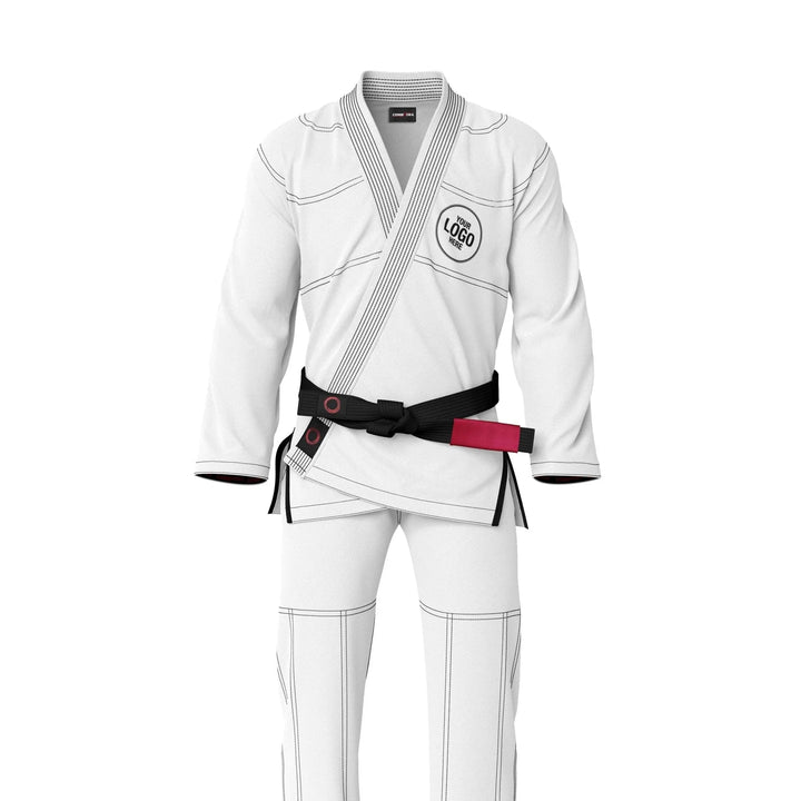 Custom White Brazilian Jiu Jitsu Gi - Personalised Gi | Combatra