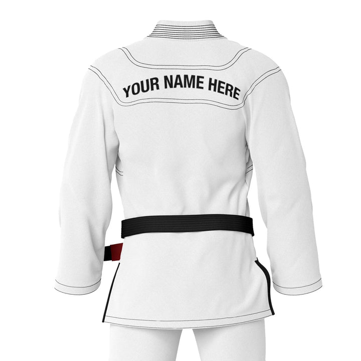 Custom White Brazilian Jiu Jitsu Gi - Personalised Gi | Combatra