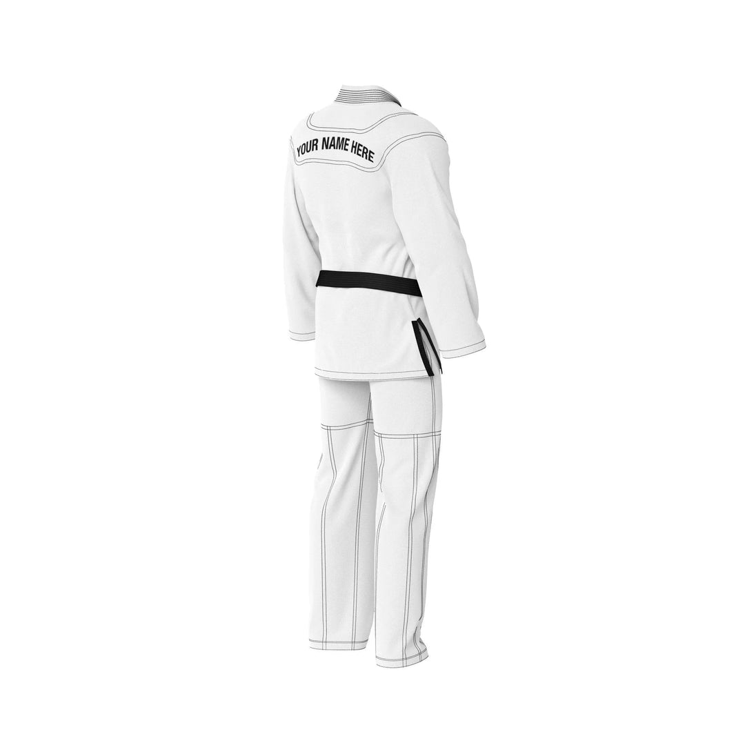 Custom White Brazilian Jiu Jitsu Gi - Personalised Gi | Combatra