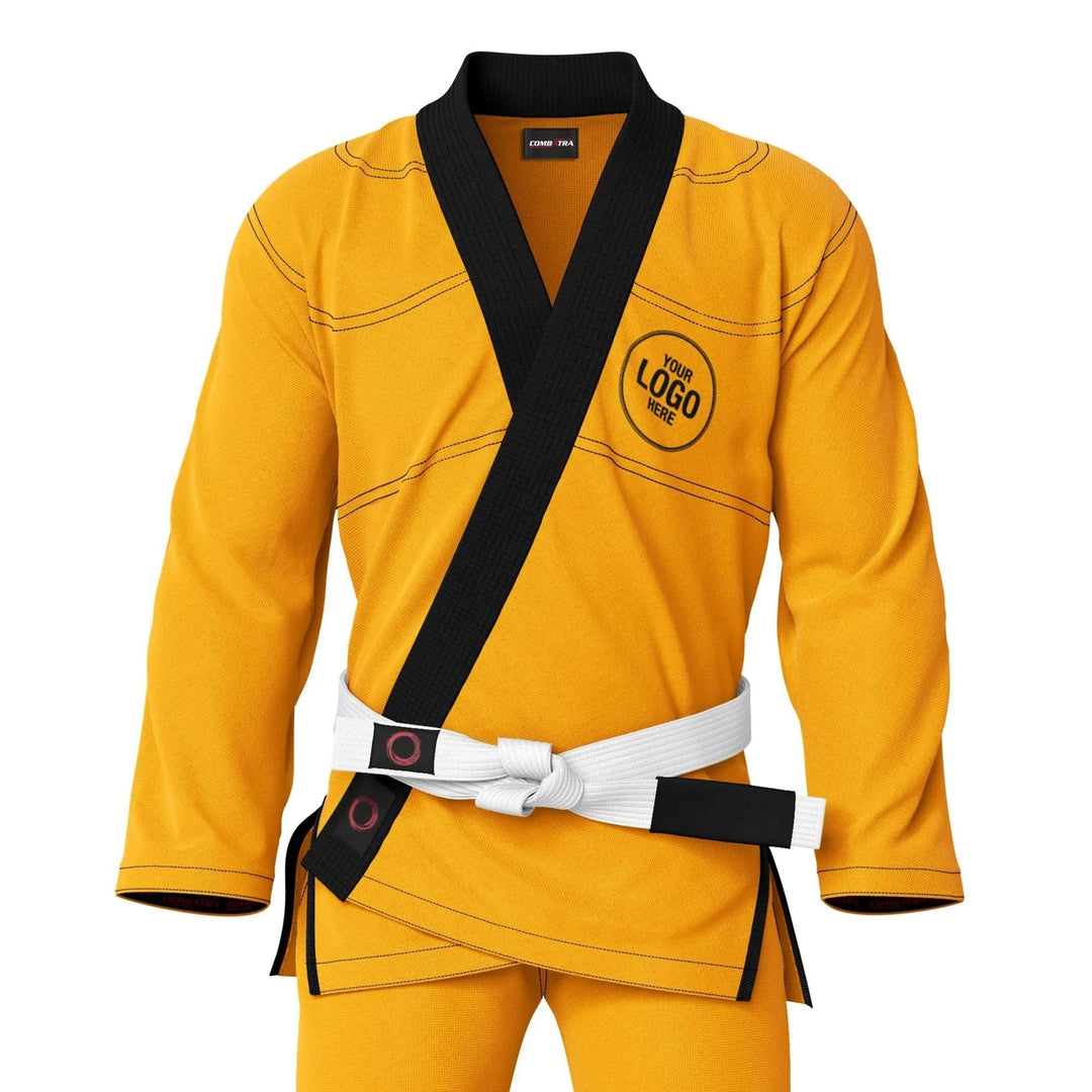 Custom Yellow Brazilian Jiu Jitsu Gi - Personalised Gi | Combatra