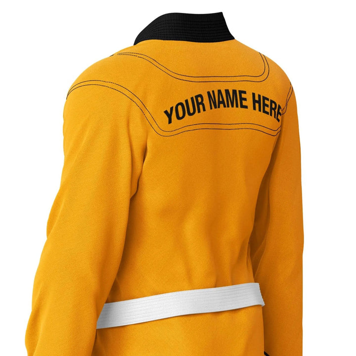 Custom Yellow Brazilian Jiu Jitsu Gi - Personalised Gi | Combatra